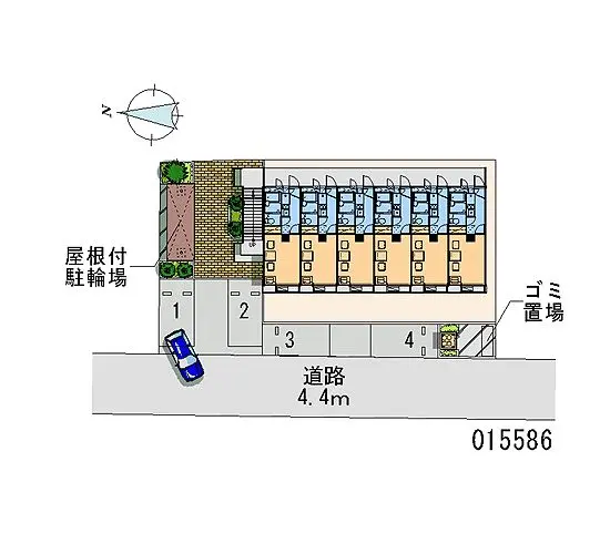 ★手数料０円★西東京市中町　月極駐車場（LP）